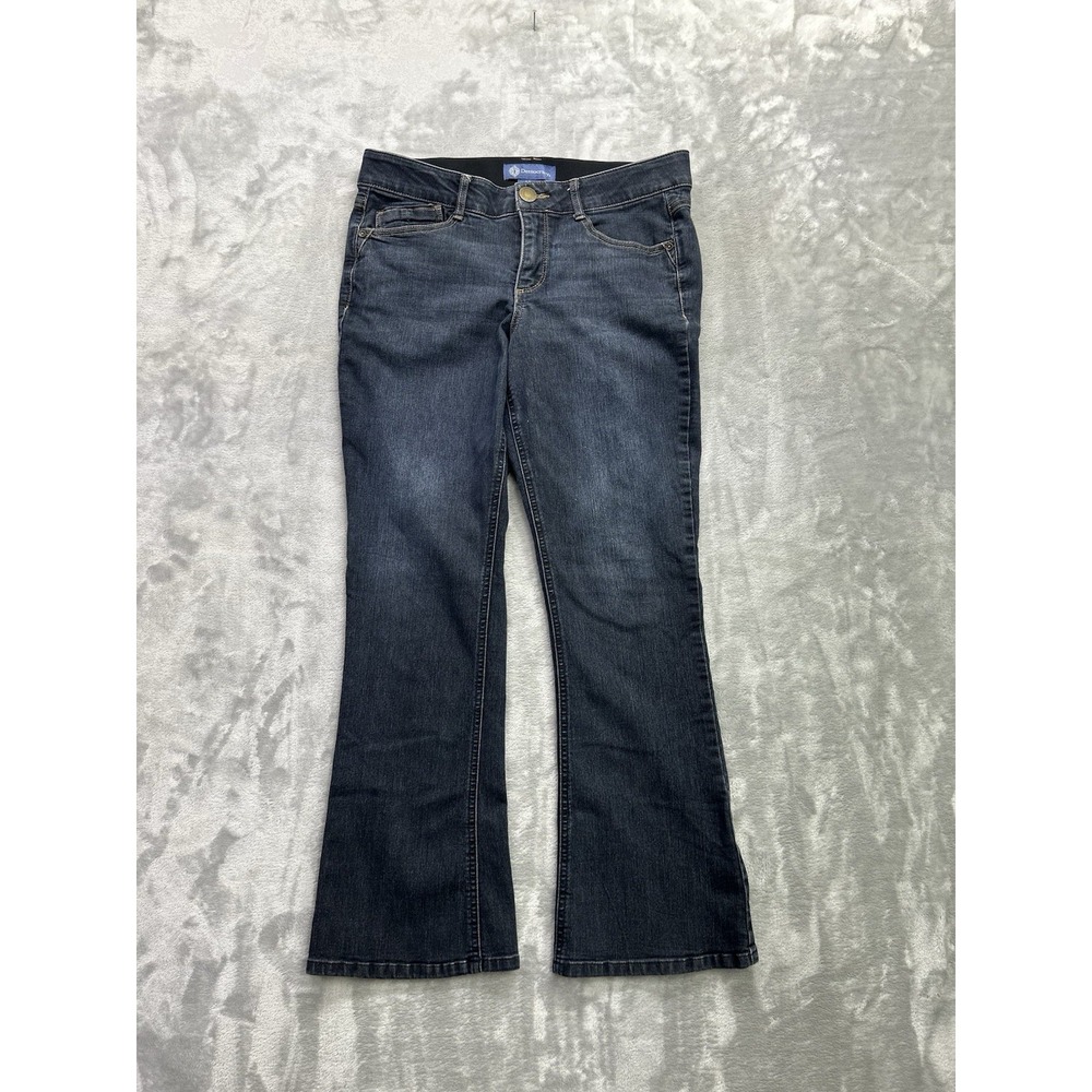 Democracy Jeans Women 10P  Dark Blue Ab Solution BootCut Stretch Western Cowgirl